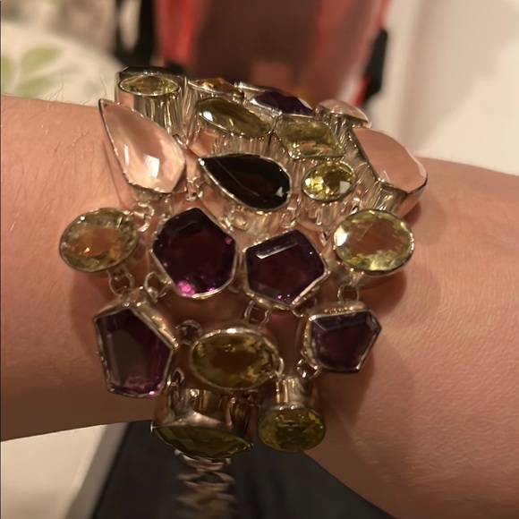 Sterling Silver Multi-Gemstone Bracelet - Picture 3 of 3